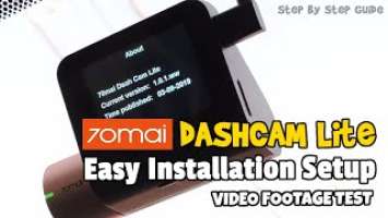 70mai DASHCAM Lite Easy Installation Setup and Video Footage Test | Dashcam Setup Step by step Guide