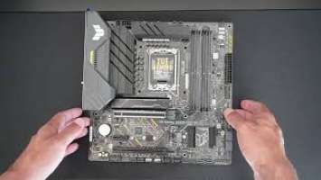 ASUS TUF Gaming B660M-Plus WiFi D4 mATX Motherboard - Unboxing and Quick Overview