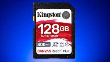 Class 10 SD Card - FAST Kingston Canvas React Plus!