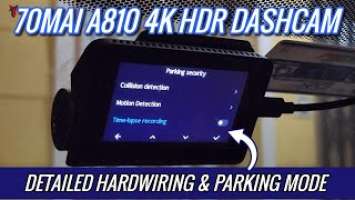 How to hardwire 70mai A810 Dashcam? Hardwire Kit Unboxing + Installation + Parking Mode Settings