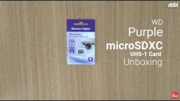 WD Purple QD101 Ultra Endurance microSD card 128GB Variant Unboxing