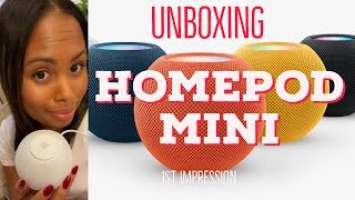 Apple HomePod mini- Unboxing! True 1st impression