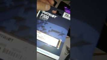 Patriot P300 256GB nvme SSD unboxing