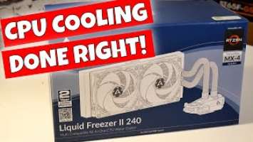 Arctic Liquid Freezer II 240mm AIO CPU Water Cooling Perfection unboxing