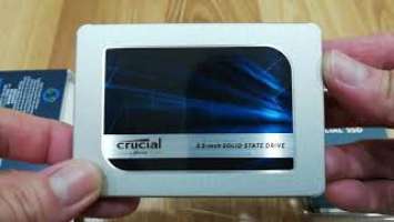 Crucial MX500 2.5" 500GB SSD Unboxing - 固态硬盘开箱