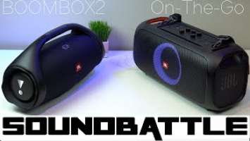 JBL Partybox On-The-Go vs JBL Boombox 2 | Sound Battle : Easy for bass heads to decide