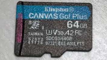 Обзор Kingston MicroSDXC 64GB Canvas Go! Plus из Rozetka