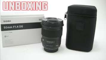 SIGMA 50mm F1.4 art Nikon F mount  Unboxing
