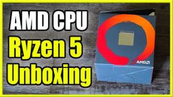 AMD Ryzen 5 2600 Processor with Wraith Stealth Cooler Unboxing (Fast Method!)