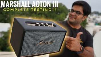 Marshall Acton III Bluetooth Speaker Unboxing & Reviews ⚡⚡ Perfect Speaker for your Home ⚡⚡