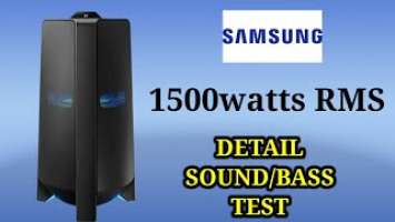 Samsung MX-T70 GIGA PARTY AUDIO SYSTEM⚡DETAIL SOUND BASS TEST⚡1500watts RMS POWERFUL BASS