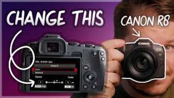 Best Canon EOS R8 Settings (R8 Setup Guide)