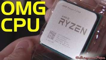 AMD RYZEN R7 1700 CPU unboxing with Wraith Spire CPU Cooler