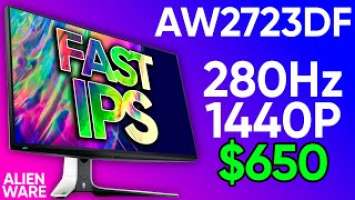 Alienware AW2723DF Quick Review - 280Hz 1440P for $650!
