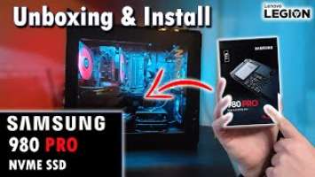 Samsung 980 Pro 1TB M.2 NVME 4.0 SSD Unboxing & Install