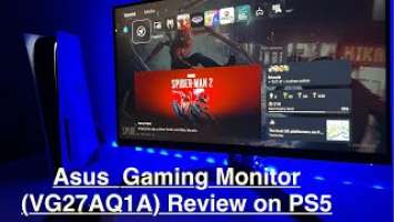 Best Budget Gaming Monitor in the market! ASUS TUF Gaming Monitor (VG27AQ1A) review on PS5. Part 1/2