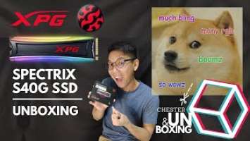 RGB And SSD, A Heavenly Pair? - Adata XPG Spectrix S40G SSD Unboxing & Impressions #14