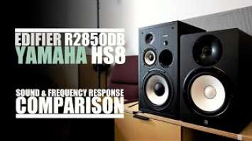 DSAUDIO.review ||  Edifier R2850DB vs Yamaha HS8  || sound.DEMO