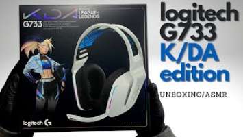 Logitech G733 Gaming Headset KDA Edition unboxing | ASMR