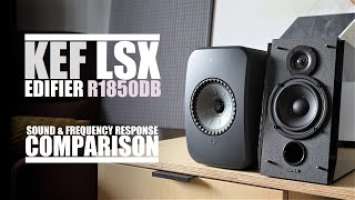 KEF LSX vs Edifier R1850DB  ||  Sound & Frequency Response Comparison