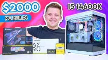 $2000 i5-14600K Gaming PC Build 2023!  [Should You AVOID 14th Gen?!]