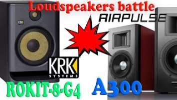 KRK ROKIT G4 rk8 vs Airpulse A300