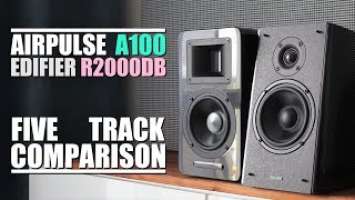 AirPulse A100 va Edifier R2000DB ||  5 Track Comparison