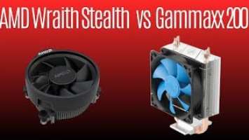 AMD Wraith Stealth vs Deepcool Gammaxx 200 ★ Ryzen Stock Cooler vs Cheap Cooler