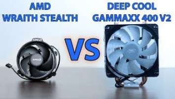 CPU temperature comparison: Deep Cool Gammaxx 400 V2 VS AMD Wraith Stealth