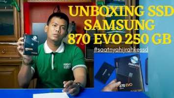 UNBOXING  SSD SAMSUNG 870 EVO 250 GB