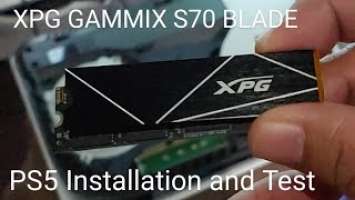 XPG Gammix S70 Blade SSD NVME on Playstation 5 - Installation