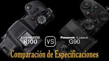 Canon EOS R100 vs. Panasonic Lumix G90: Una Comparación de Especificaciones