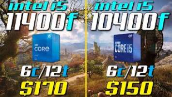 i5-11400F vs. i5-10400F | Test in 8 Games