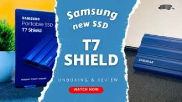 BEST EXTERNAL SSD FOR MAC | SAMSUNG T7 SHIELD |  UNBOXING & REVIEW 2023
