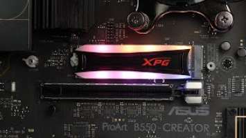 XPG Spectrix S40G RGB NVMe SSD installation, setup and benchmarks