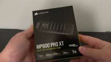 Corsair MP600 PRO XT NVMe SSD Unboxing