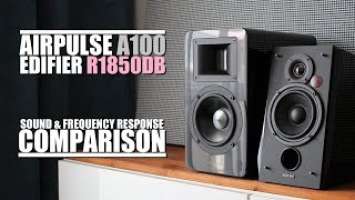 AirPulse A100 vs Edifier R1850DB  ||  Sound & Frequency Response Comparison