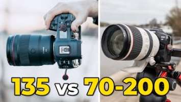 Canon RF 70-200mm f2.8 vs Canon RF 135mm f1.8 - which one is better for you?
