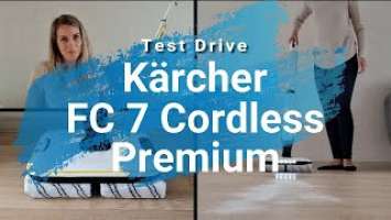 Karcher  FC 7 Cordless Premium, распаковка и тест-драйв моющего пылесоса