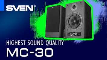 SVEN MC-30 acoustic system with a high quality of sound and Bluetooth.