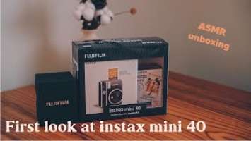 I found the most beautiful instant camera! | Fujifilm instax mini 40 | Unbox & first look