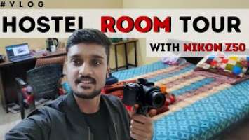 Trying Vlogging on NIKON Z50 | Hostel Room Tour Vlog ⚡