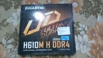 Gigabyte H610M H DDR4 12th Gen. Motherboard Unboxing Video