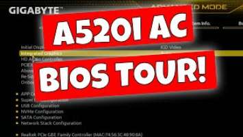Gigabyte A520i AC BIOS Tour & XMP CSM & Onboard GPU Settings