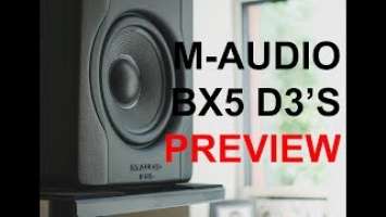 M-Audio BX5 D3 Studio Monitor Preview