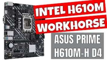 ASUS Prime H610M-K D4 Budget DDR4 Intel 12th Gen Workhorse