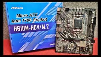 Motherboard ASRock H610M HDV/M.2 - Unboxing