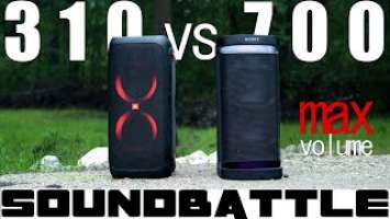 Outdoors Max Volume | Sony SRS XP700 vs JBL Partybox 310 | Sound Battle