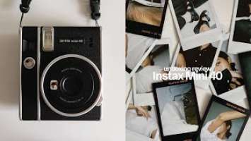 INSTAX MINI 40 - unboxing, review, styling classic minimalist at home
