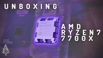 7700X Zen 4 Raphael AMD Ryzen 7 AM5 CPU Relaxing Unboxing